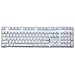 Price comparison product image Mechanical Keyboard Gaming Keyboard Black Switch 100% Full Size 108 keys US Layout GATERON switch with Ice Bue Backlight Case White Magicforce by Qisan