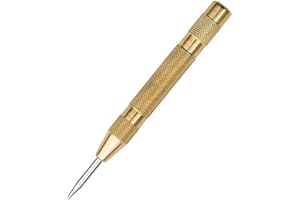 BESMRPG Automatic Centre Punch,Metal Nail Metal manual Hole Punch Down Tool,center punch Drill Marker Screw Brass Multicolored Heavy Duty Anti-Slip Hand Push punches Tools For Metal Wood Window Plastic Glass