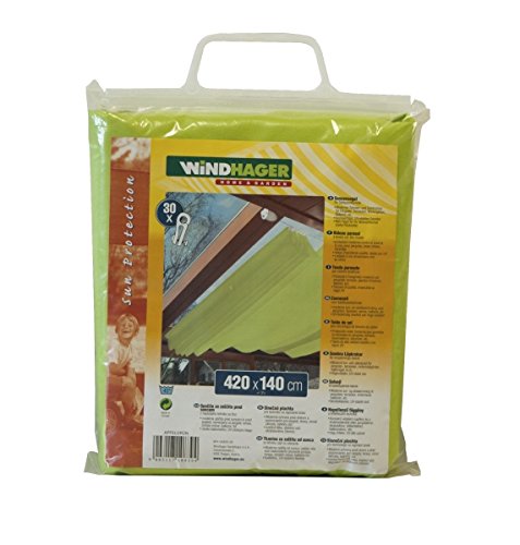 Preisvergleich Produktbild Windhager Sonnensegel für Seilspanntechnik, Apfelgrün, 420 x 140 cm