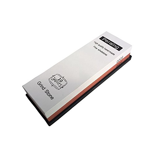 (Update) Peralng® 3000/8000 Doppelseitiger Messerschärfer Abziehstein Schleifstein Oilstone Whetstone Wetzstein Grit Kombination mit Halter aus bequem Bambus (3000/8000) - 4