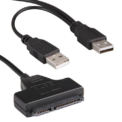 Easy Provider USB 2.0 auf SATA 7+15 Pin Adapter Kable f. 2.5″ HDD Festplatten - 2