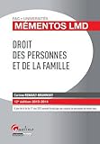 Mémentos LMD - Droit des personnes et de la famille 2013-2014