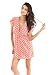 Produktbild Tamari Coral Polka Dot Kaftan Beach Dress Cover Up For Women One Size (UK Size 8, 10, 12)