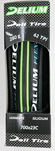 Cubierta Verde Antipinchazos Neumatico Rueda 700 x 23C Bicicleta 62 TP