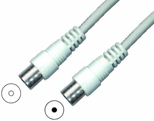 Vse 611117 10 m Alansch Closure Cable 100 Percent, Shielded 1.5 m, 75 dB, 32 x 0.12 mm (White)