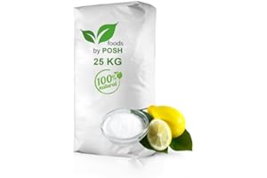 DTP-SOFT 25 kg d'acide citrique en poudre de qualité alimentaire E330 Détartrant Top Prix C6H8O7 25 kg