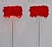 Produktbild LightSei- Feder Fußboden Lampe Metall Kristall Troddel E27 LED Fußboden Licht Klassisches Dekoratives Geschenk Fuer Wohnzimmer Hochzeits Raum Schlafzimmer Studierzimmer Garderobe ( Farbe : Rot )