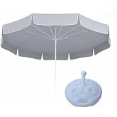 Esk Beach Garden Umbrella 200 Cm Diameter, Thick Fabric, 10 Strands (Bidon included)