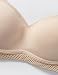 Gratlin Women's Full Cup Lightly Padded Wirefree Maternity Breastfeeding Nursing Bra Beige 34 D