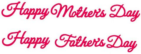 Crafts too presscut die set cutting/embossing Happy Mothers/Fathers Day PCD117