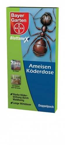 Bayer Blattanex Ameisen-Köderdose, wirkt bis ins Nest, Ameisenmittel, 2 x 2 Stück