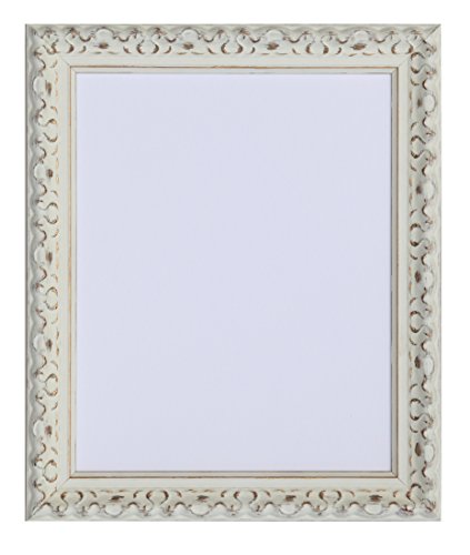 Tailored Marcos - Gama de Viena, Vintage Adornos Shabby Chic Fotos y Marcos de Fotos en Color Blanco A3 (42 x 29,7 cm)