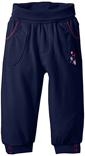 Eltern by Salt & Pepper Baby Girls E Trousers Fresh Fox uni Plain Tracksuit Bottoms, Blue (deep Cobalt 484), 6-9 Months (Manufacturer size: 74)