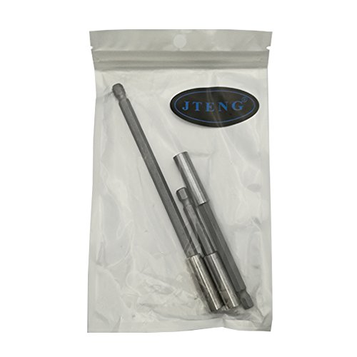 JTENG bithalter Magnetische Bohrer Bohrmaschine Verlängerung Halter 1/4 hex-shank Quick Change 6.35mm Hex Power Tools 75m 100mm 150mm 3 tlg - 6