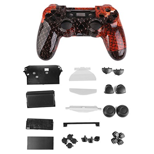 Preisvergleich Produktbild Sharplace Schutzhüllen Hüllen Gehäuse für PlayStation4 PS4 Controller - Rot Drachen