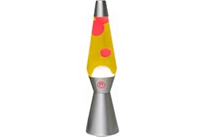 I-TOTAL - Lampe à Lave Magma & Glitter (Rouge/Jaune)