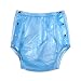 Haian Adult Incontinence Snap-on Plastic Pants (XLarge, Transparent Blue)