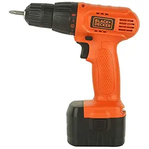 BLACK+DECKER CD121B2-IN 12V 10mm Ni-Cd Cordless Variable Speed Drill Machine with 2 Batteries