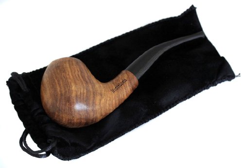 Monte Lovis – Klassisches Raucherzubehör – TABAKPFEIFE aus edlem Rosenholz – Acrylmundstück – Naturholz - 4