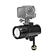 Produktbild Für DJI Osmo Action Tauchen Taschenlampe leuchtet unter Wasser 1000LM weiße LED Taschenlampe wiederaufladbare wasserdichte Handheld Video/Fotografie Licht Videokamera Zubehör,JSxhisxnuid (Schwarz)