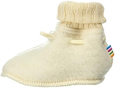 Double Layer Merino Wool Fleece Baby Booties Cream 70