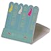 Cute Bunny Rabbit Design Nail File Emery Board Matchbook Novelty Gift (Turquoise Bunnies)