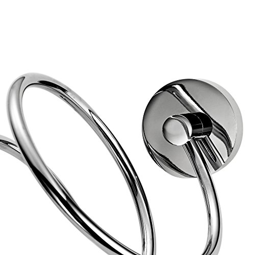 Badaccessoires von BONADE – Haartrocknerhalter Fönhalter Stahl Verchromt Fönhalterung Wandhalter, zur Wandmontage - 5