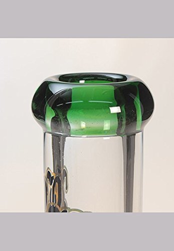 Black Leaf Heavy Glasbong – Wandstärke 9mm!!!, Höhe 300mm, Ø 50mm – PatchouliWorld - 4