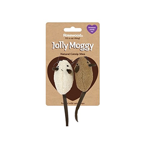 Jolly Moggy Rosewood Mice Catnip USB Óptico 800DPI Negro ratón