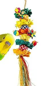 03336 Small Flower Tower Bird Toy Cage Toys Cages Foraging Chew Shredder Conure