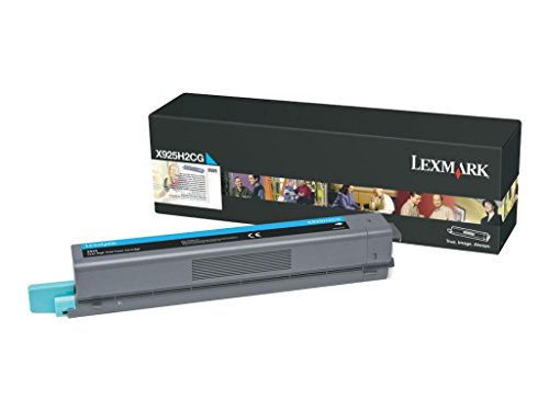 Lexmark X925H2CG X925 Tonerkartusche Hohekapazität 7.500 Seiten 1er-Pack, cyan