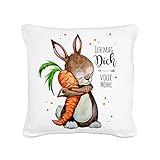 ilka parey wandtattoo-welt® Kissen Dekokissen Dekorationskissen Couchkissen Kuschelkissen Hase mit Karotte und Spruch ich mag Dich volle Möhre inklusive Füllung ks29 ilka parey wandtattoo-welt® Kissen Dekokissen Dekorationskissen Couchkissen Kuschelkissen Hase mit Karotte und Spruch ich mag Dich volle Möhre inklusive Füllung ks29