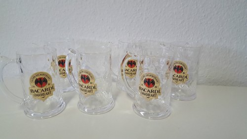 Preisvergleich Produktbild 6 x BACARDI Oakheart Acrylkrug Krüge
