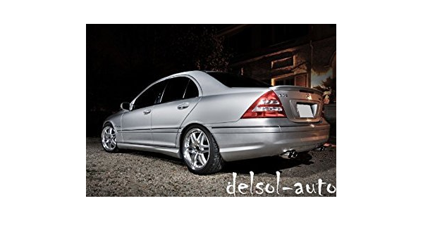 Psi Brilliant Silver Metallic Mercedes Benz C Class 4 Door Sedan Amg Style Trunk Spoiler Brilliant Silver Metallic 744 Amazon In Car Motorbike
