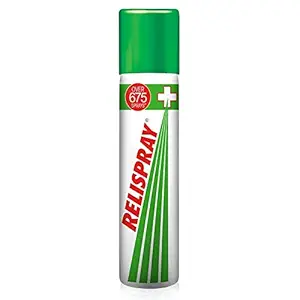 RELISPRAY Instant Pain Relief Spray 135 GM with over 675 sprays I Muscle, Joint and Knee Pain I Made with 7 Ayurvedic Ingredients