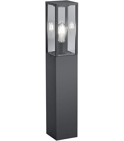 Lucande Außenleuchte Overa – Moderne Pollerleuchte Aus Alu, IP44, 68 Cm Hoch, Für Terrasse & Garten