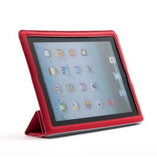Schutzhülle für iPad 4, 3 & 2 SoftSkin Schutzhülle mit Sleep Wake up/Smart Cover Funktion rot - 3