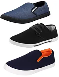 Bersache Men Combo Pack of 3 (Casual Loafer Shoe with Sneaker)