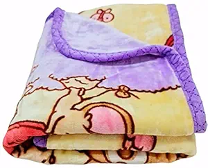 BRANDONN Baby Blanket New Born Pack of Double Layered Supersoft Mink AC Blanket for Baby Boys and Baby Girls