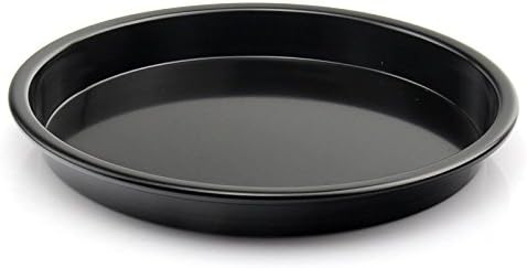 Round Pizza Pans Non Stick Pizza Dish Tray Bake Tool Mold Pan Baking Tray Carbon Steel 8" 9" Inch Toaster Ovens [9"]