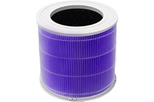 FRESHDEW Air Purifier Replacement Filter, H13 True HEPA Air Purifier Filter for CADR 300+ m³/h Air Purifier, Activated Carbon, Designed for Pets Odors Allergy, Purple, 1 Pack
