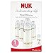Produktbild NUK First Choice Silikon 0-6mth 300ml Flaschen - Creme Farbe (4) - Packung mit 2
