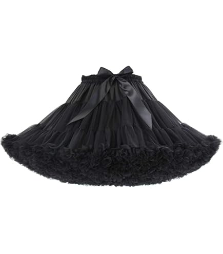 thumbnail image 2 of Women’s Lolita Tutu Skirt – Vintage Petticoat, White, One Size, Elastic Waist 2 of 3