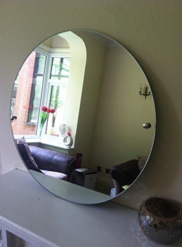 ROUND WALL MIRROR BATHROOM VANITY WALL FIXED 40CM ROUND MIRROR DRESSER MIRROR