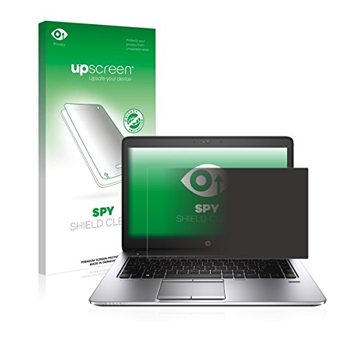 upscreen Spy Shield Clear Blickschutzfolie / Privacy für HP EliteBook 745 G2 (Sichtschutz ab 30°, Kratzschutz, selbstklebend)