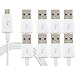 Produktbild Micro-USB-Kabel, ibarbe 1er Pack 6 ft Premium Micro USB Kabel High Speed USB 2.0 A Stecker auf Micro-B-Sync und langlebig Ladekabel Kabel Samsung, HTC, Motorola, Nokia, Android, und mehr (weiß)