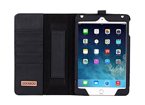 MOSISO iPad Mini 4 PU-Leder Schutzhülle mit Standfunktion und Schlaf / Wecke-Funktion für 2015 Apple iPad Mini 4 Farbe: Schwarz