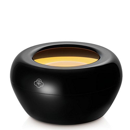 Preisvergleich Produktbild serene house pod warmer LUNA schwarz - Raumduftsystem Duftwachs Erwärmer für serene pod 35g Kapselsystem (große Kapseln)