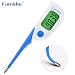 Produktbild Digital Thermometer - Professionelle klinischen & Home Anwendung, schnelle 8 Sekunden Messung - Medizinische Präzisions Lesungen - Flexible Weich sondenspitze für Oral Rektal Unterarm Verwendung mit Großes Display