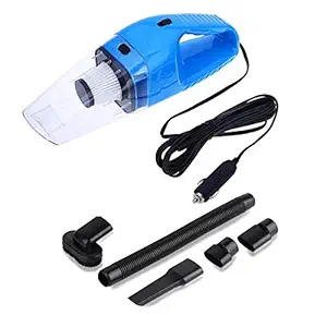 Betzila 120W 12V Portable Handheld Car Vacuum Cleaner With Hepa Filter (Blue,Black,Orange)